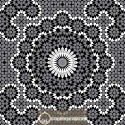Modèle arabic pattern grey