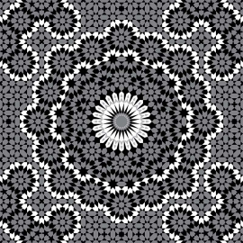 Modèle islamic pattern Asfaliya