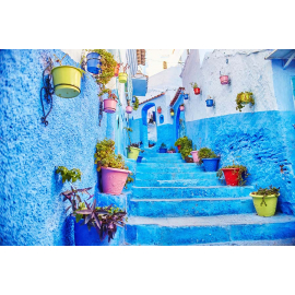 Tableau La ville bleue Chefchaouen Maroc