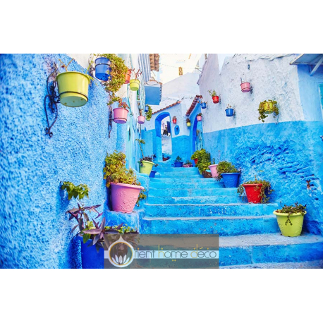 Tableau La ville bleue Chefchaouen Maroc