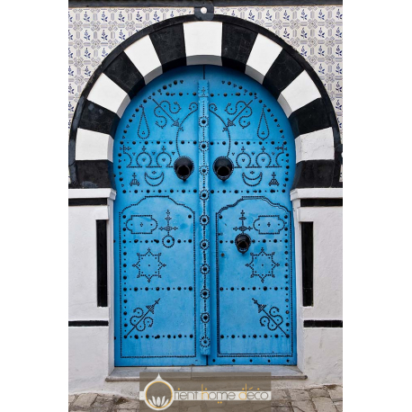 Photo Porte Tunisienne bleue