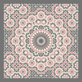 Modèle Mosaic GRISE ET ROSE Arabica