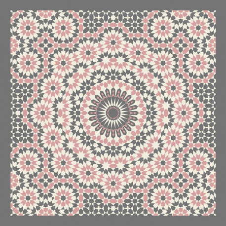 Modèle Mosaic GRISE ET ROSE Arabica