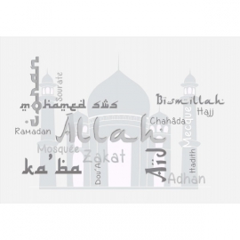 Typo Mosquée grise