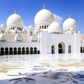 Tableau Mosquée Abu Dhabi 