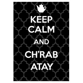 Keep Calm Chrab Atay Noir